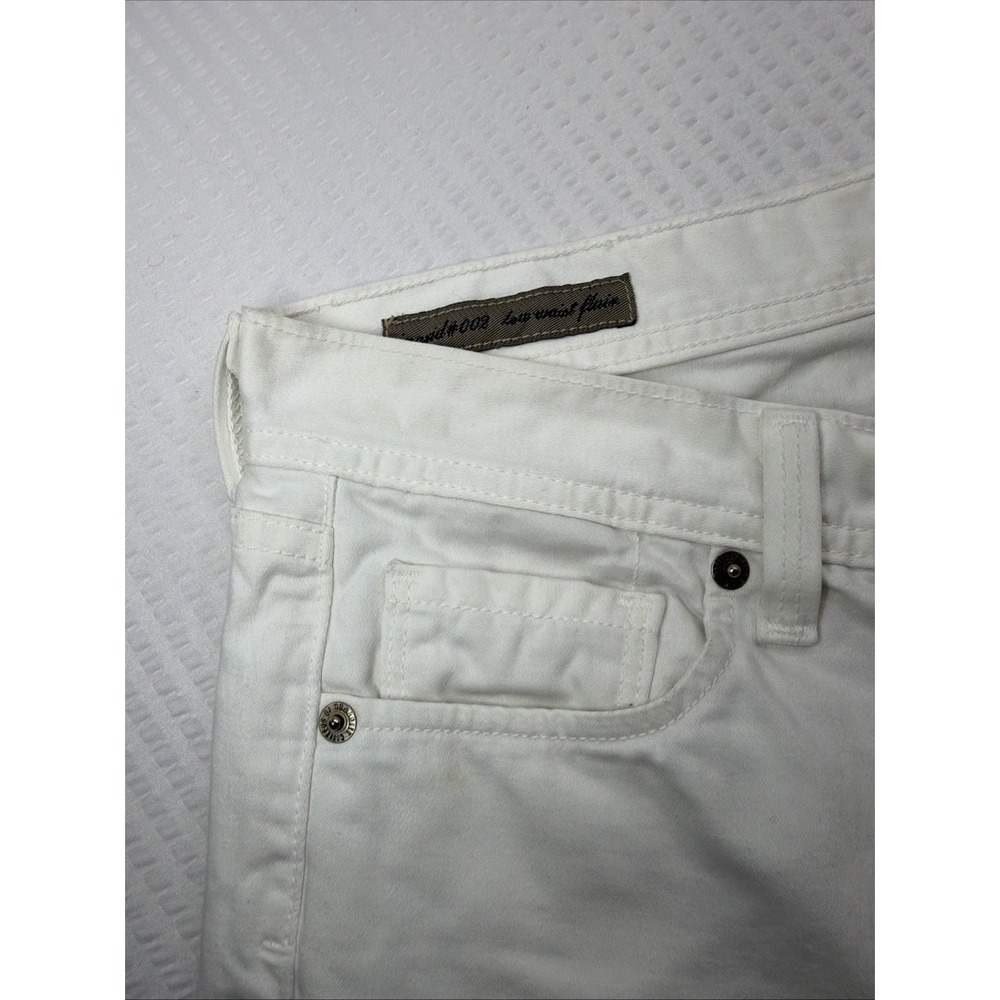 Vintage Citizens of Humanity Ingrid White Low Rise Flare Jeans 100% Cotton 27x30 - Picture 12 of 14